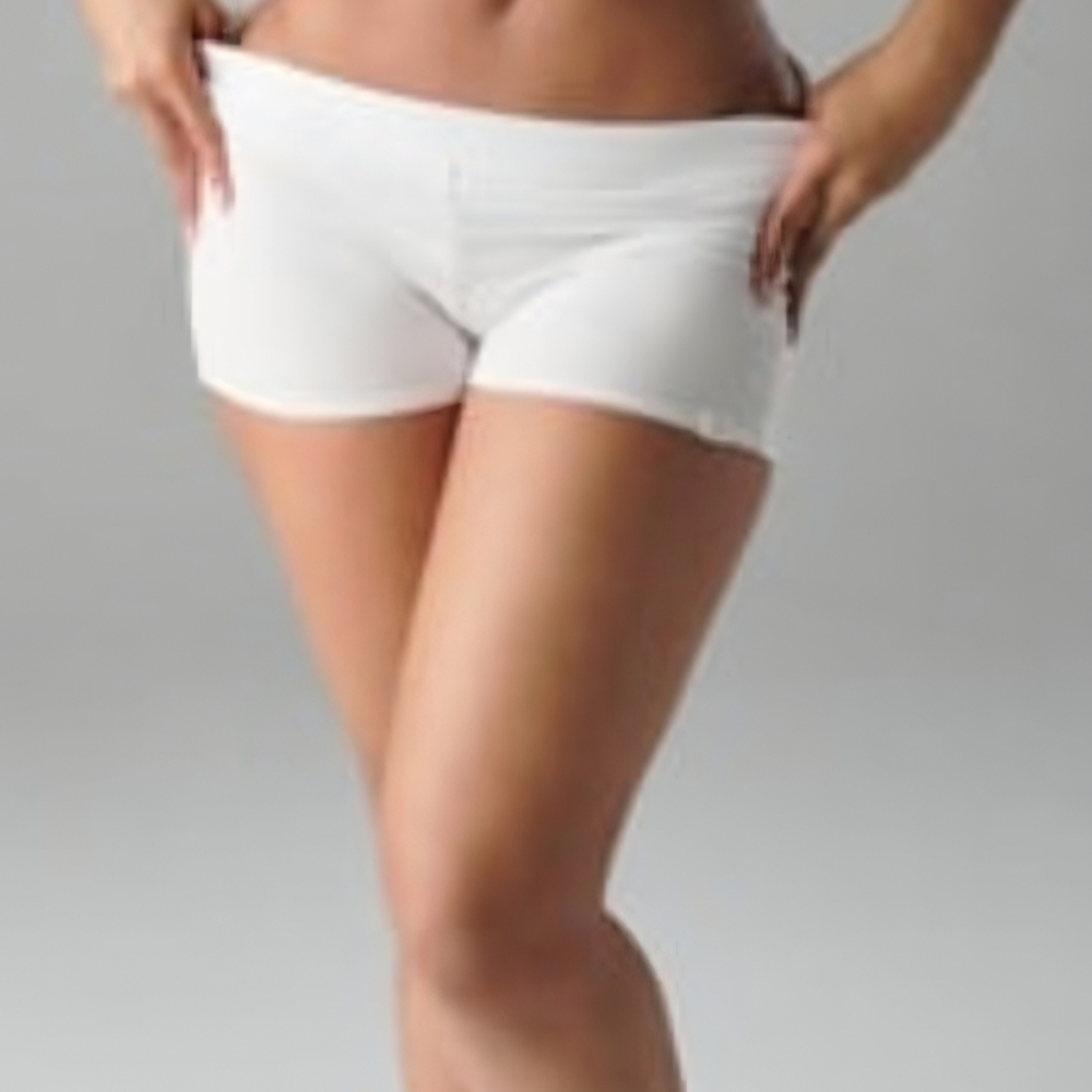 Yitty White Ribbed Shorts - Picture 8 of 8